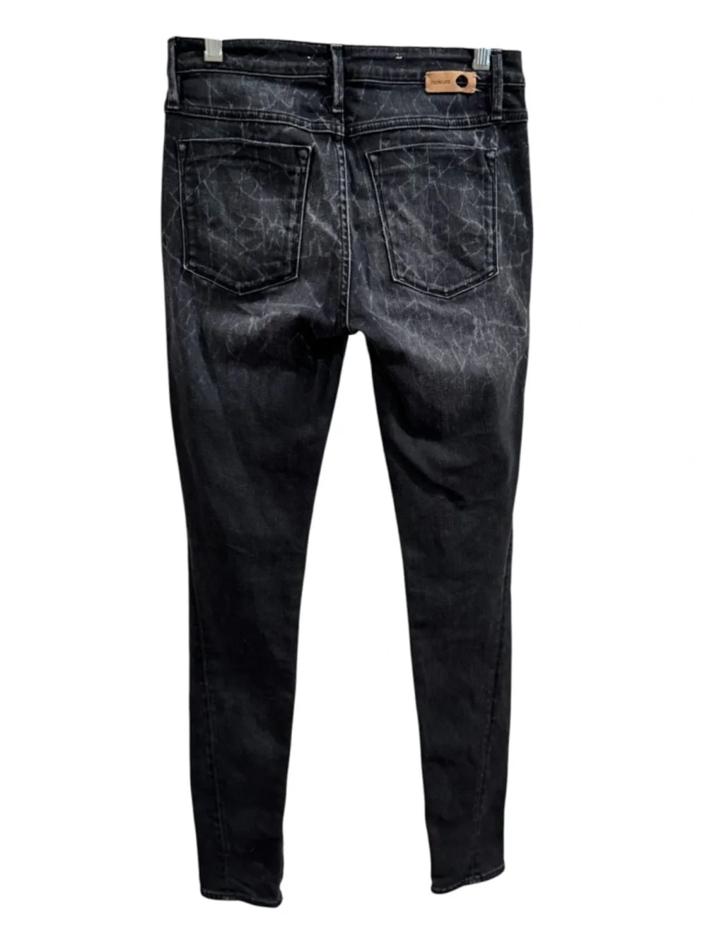 Haikure |Black Laser Hearth Wash Rio Jean-Made In Italy Chic Edgy Designer Denim